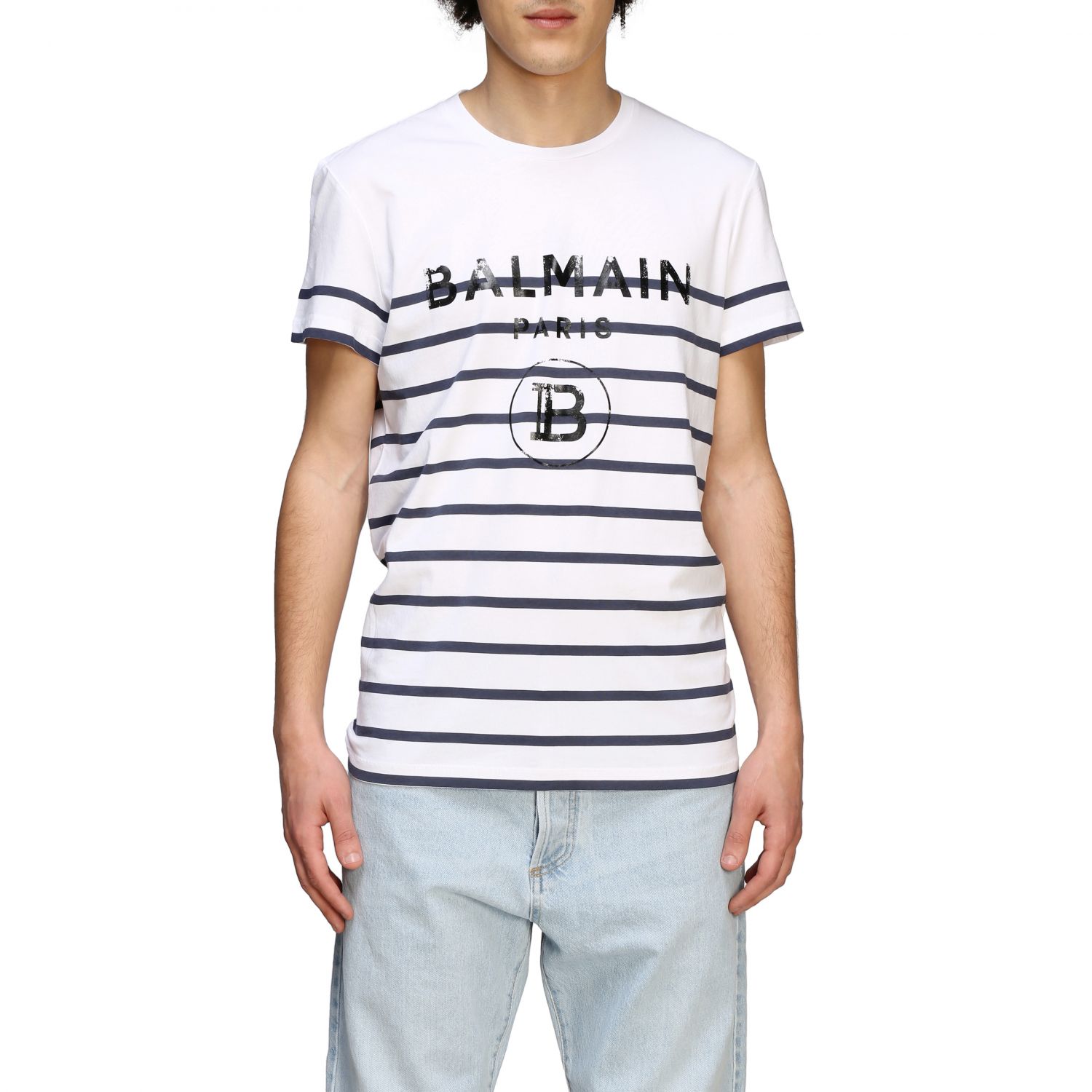 balmain striped shirt