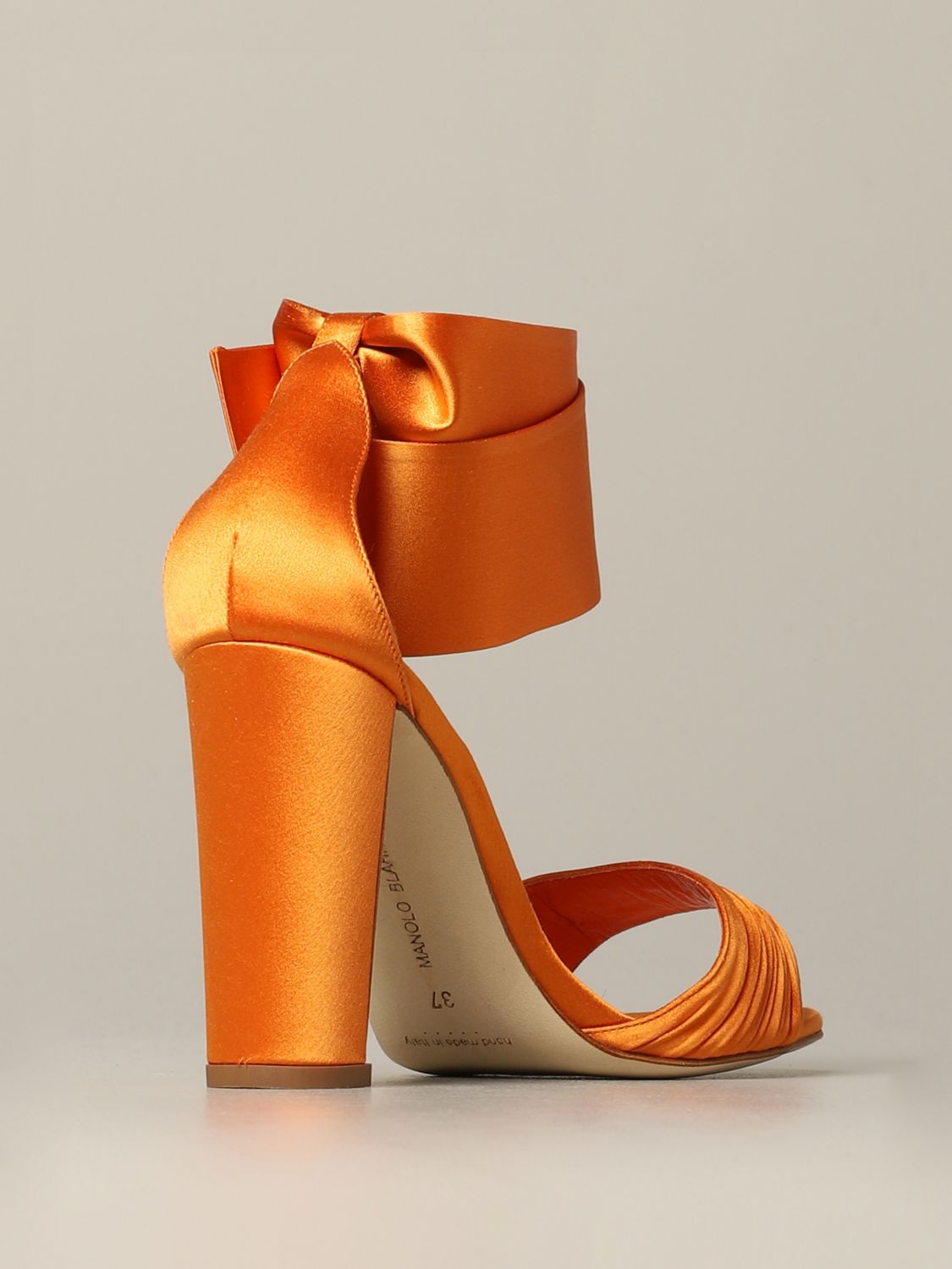 Heeled sandals Manolo Blahnik: Shoes women Manolo Blahnik tangerine 5