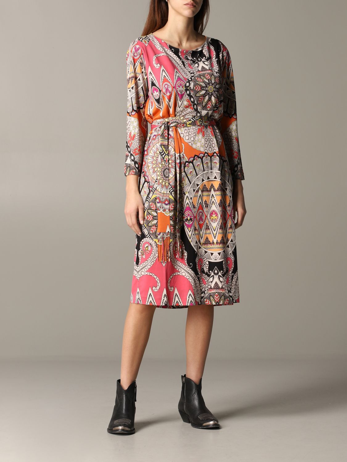 Etro Outlet: jersey dress with paisley ...