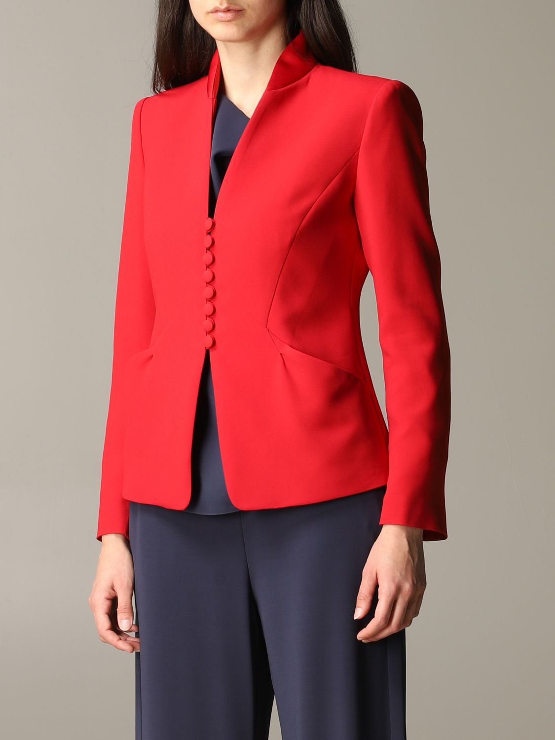 armani red suit