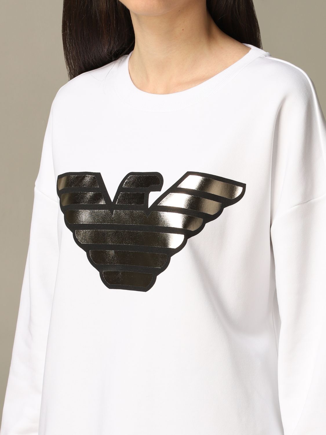 emporio armani white jumper