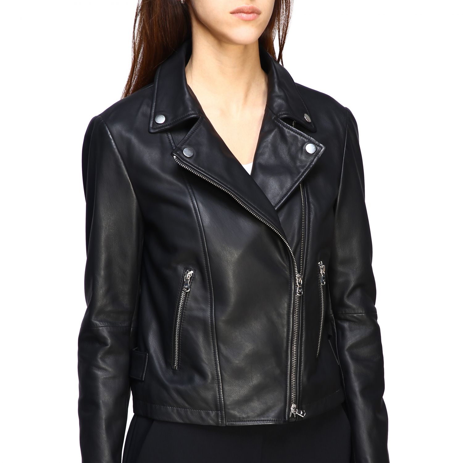 emporio armani jacket leather