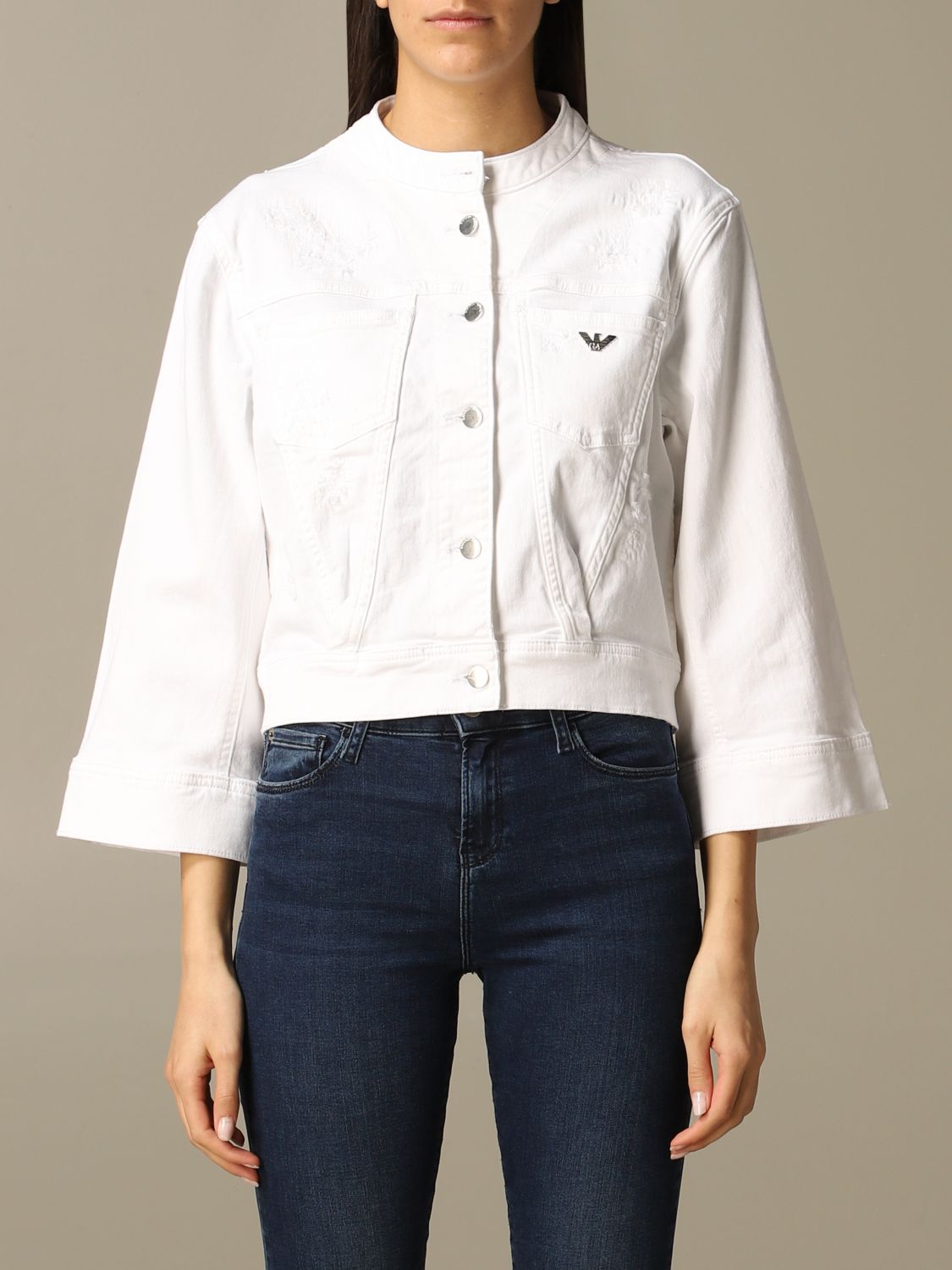 emporio armani white jacket