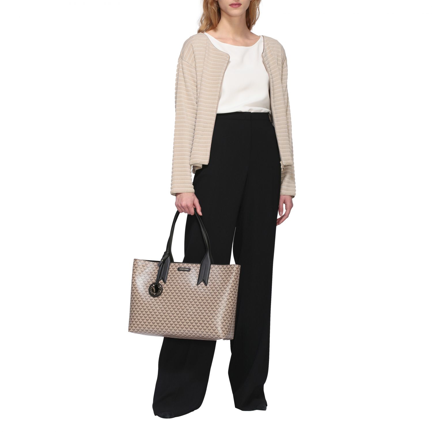 emporio armani medium frida tote bolsa