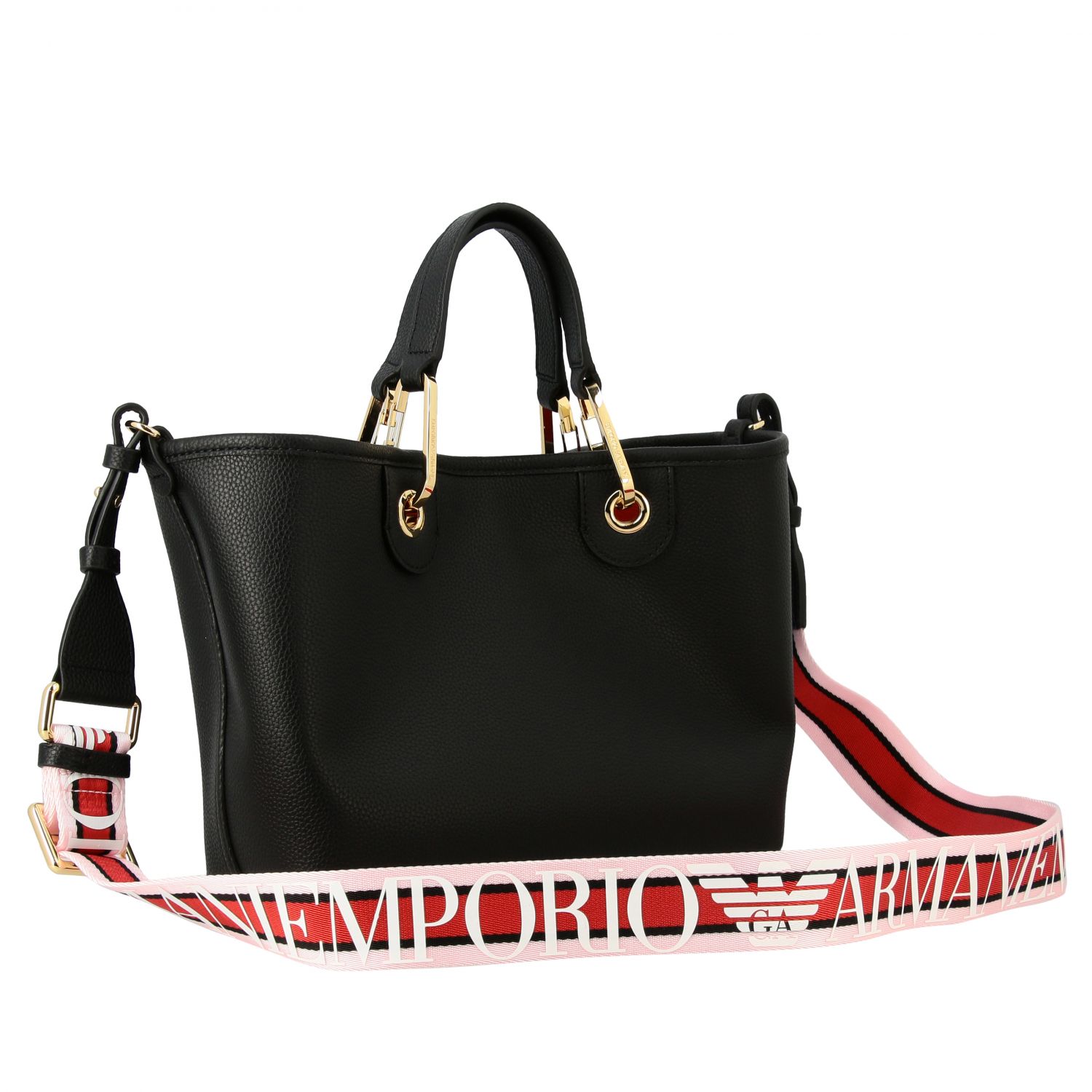 Emporio Armani Outlet: shopping bag in synthetic leather | Tote Bags ...