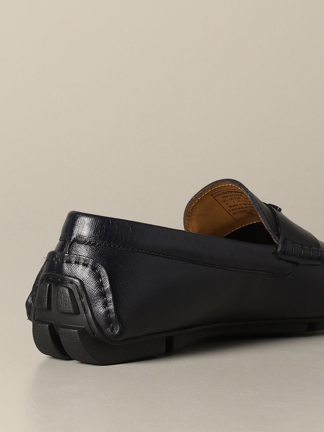 armani loafers brown