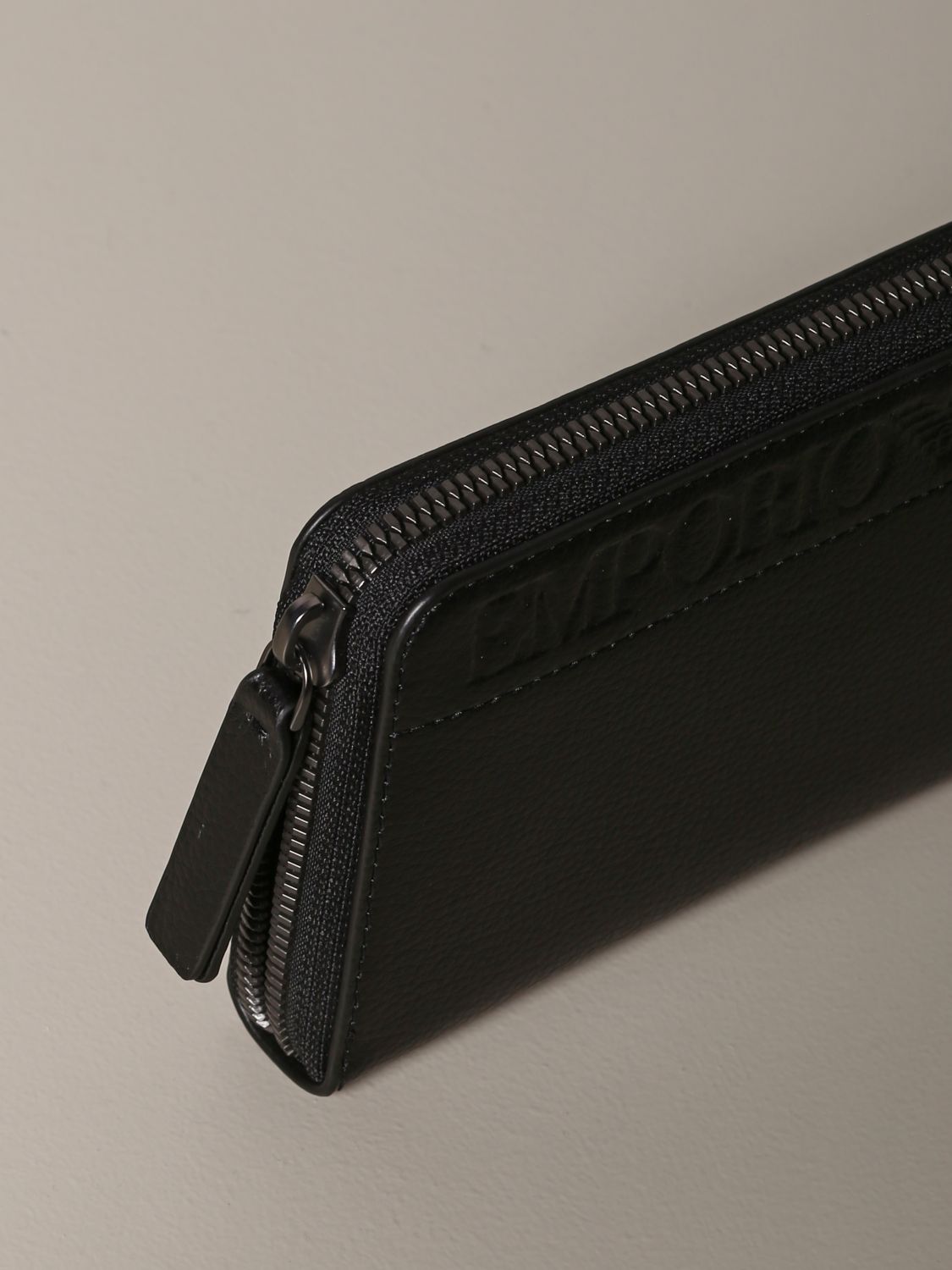 emporio armani zip around wallet