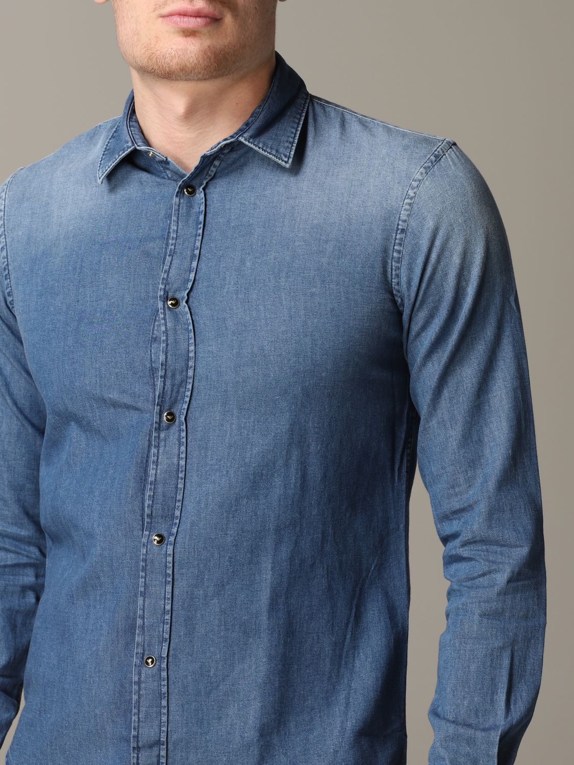 armani denim shirts