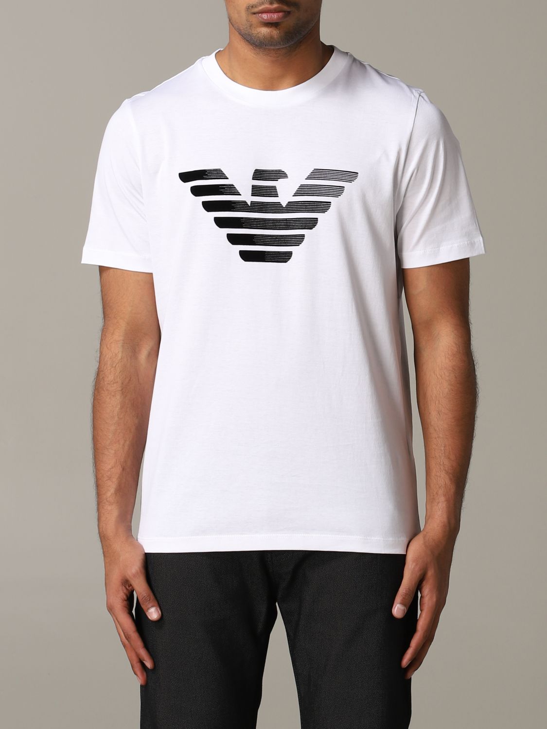 EMPORIO ARMANI: t-shirt for man - White | Emporio Armani t-shirt 3H1TD0 ...