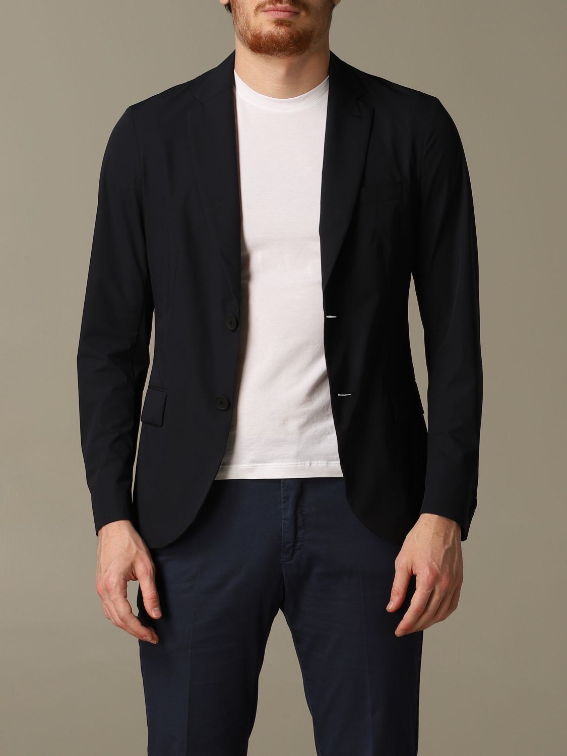 Armani Outlet: blazer man - Blue | Emporio Armani blazer 3H1GS1 1NIGZ online on GIGLIO.COM