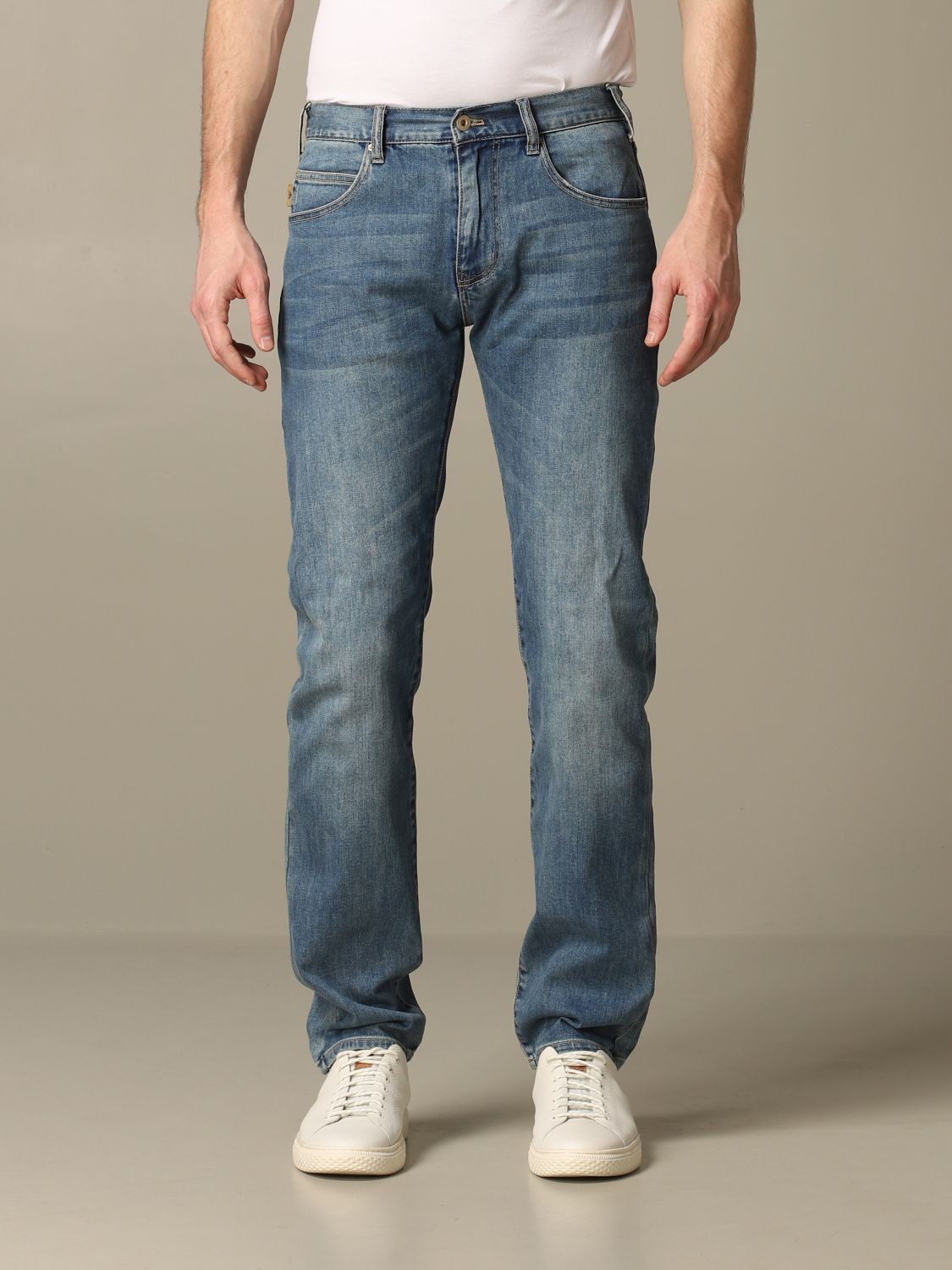 roterend militie Brood Emporio Armani Outlet: regular stretch 11 oz jeans - Denim | Emporio Armani  jeans 3H1J45 1DLRZ online on GIGLIO.COM