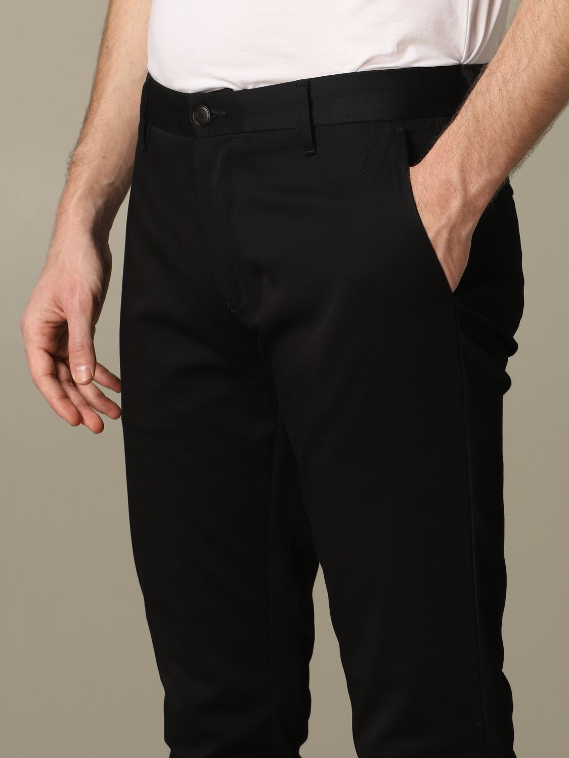 Buy Emporio Armani Black Regular Fit Trousers Online  Tata CLiQ Luxury