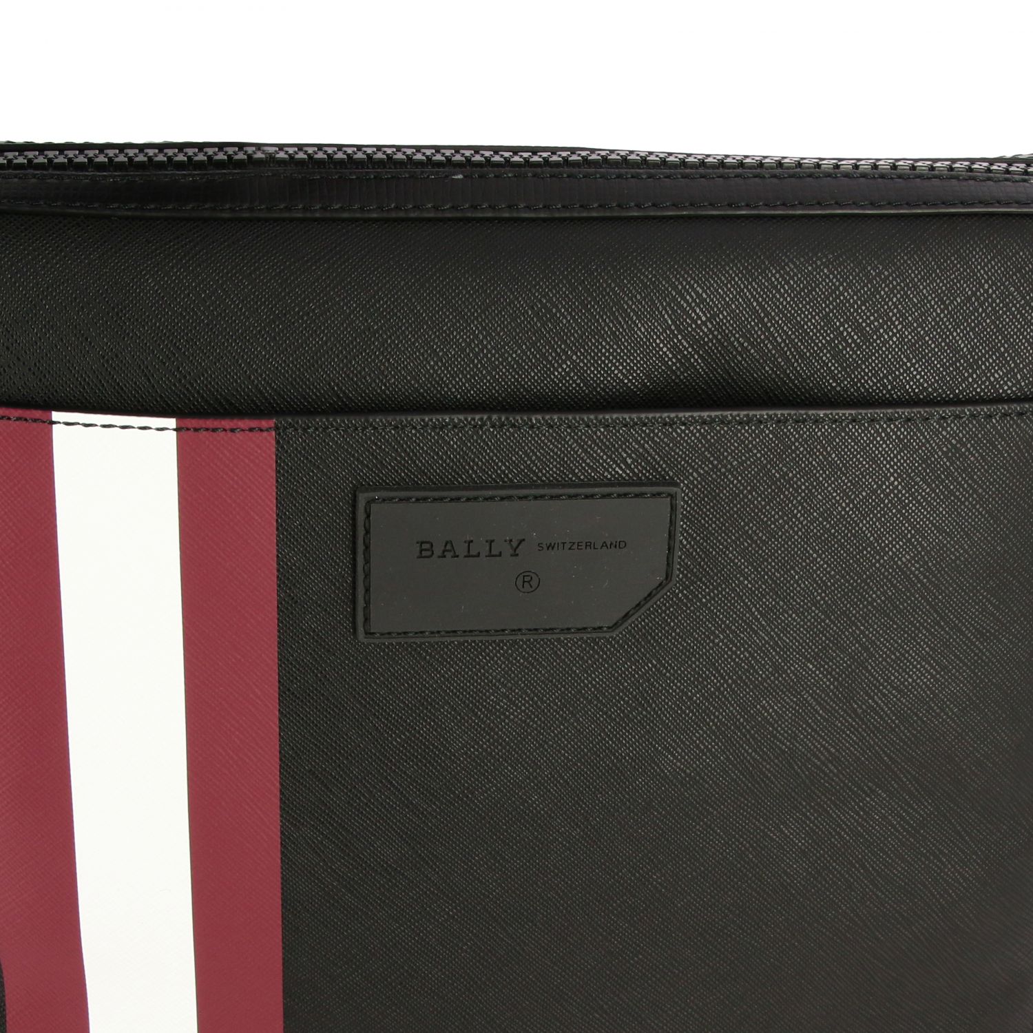 BALLY Skill.of bag in saffiano leather with striped band Shoulder