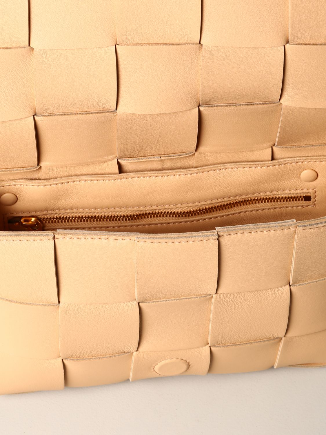 Bottega Veneta Outlet: Cassette shoulder bag in genuine woven leather