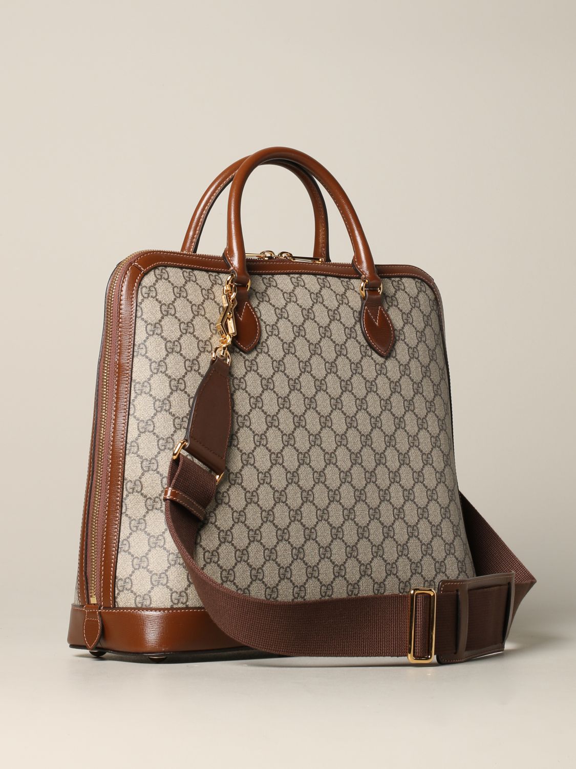 GUCCI Sac Horsebit 1955 GG Supreme Sacoche Gucci Homme Beige