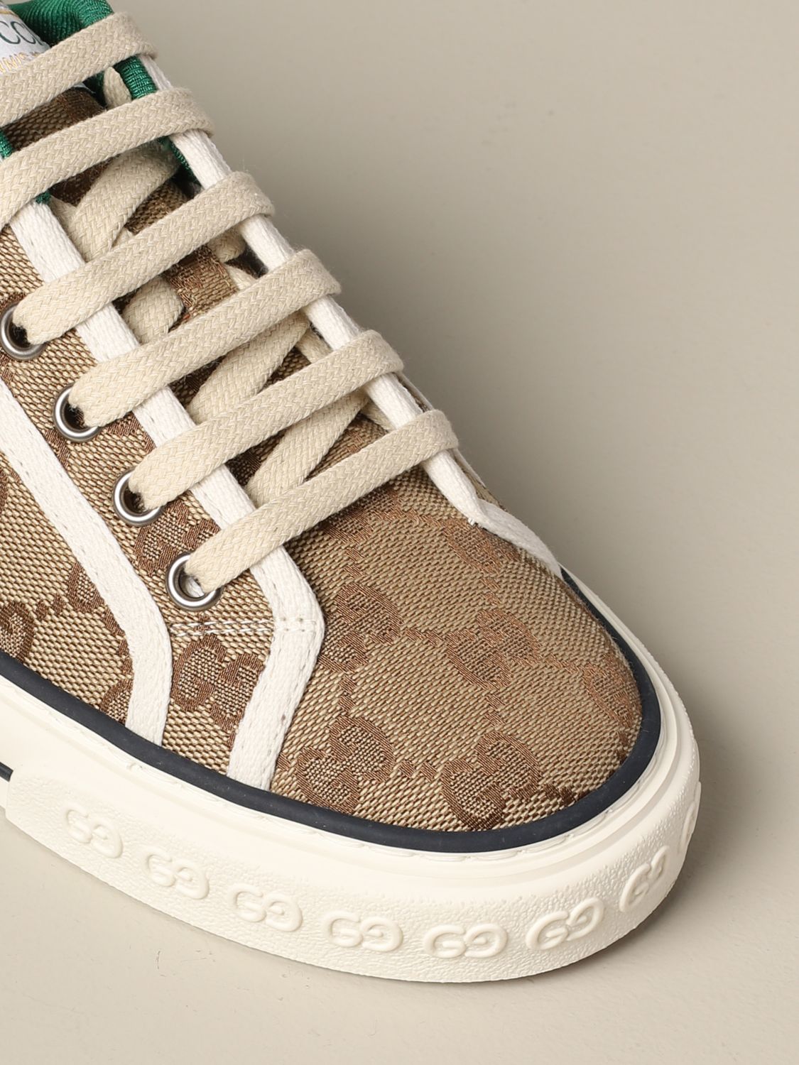 GUCCI Tennis 1977 sneakers with  band Sneakers Gucci Women Beige Sneakers Gucci 606110