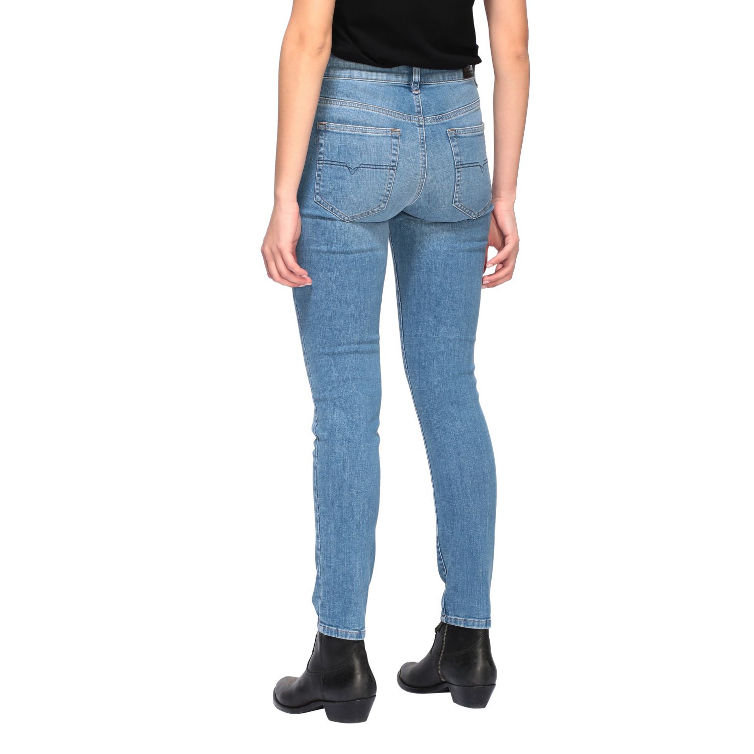 diesel high waist skinny jeans