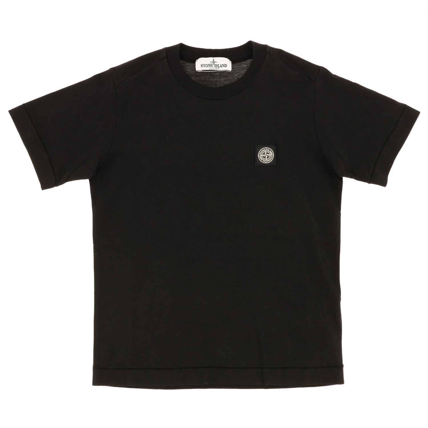 T-shirt Stone Island Junior: Stone Island Junior t-shirt with short sleeves and logo black 1