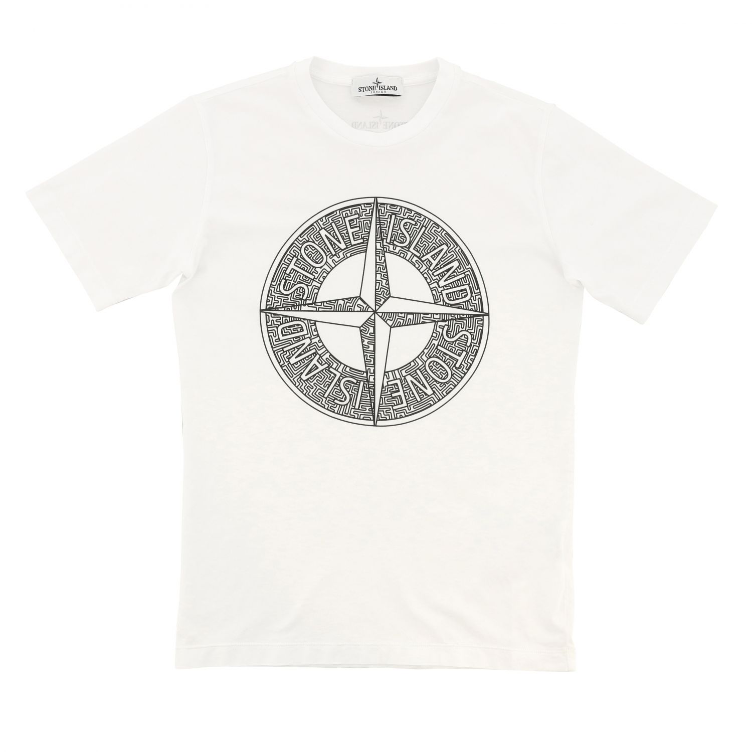 T-shirt Stone Island Junior: Stone Island Junior t-shirt with short sleeves and logo white 1
