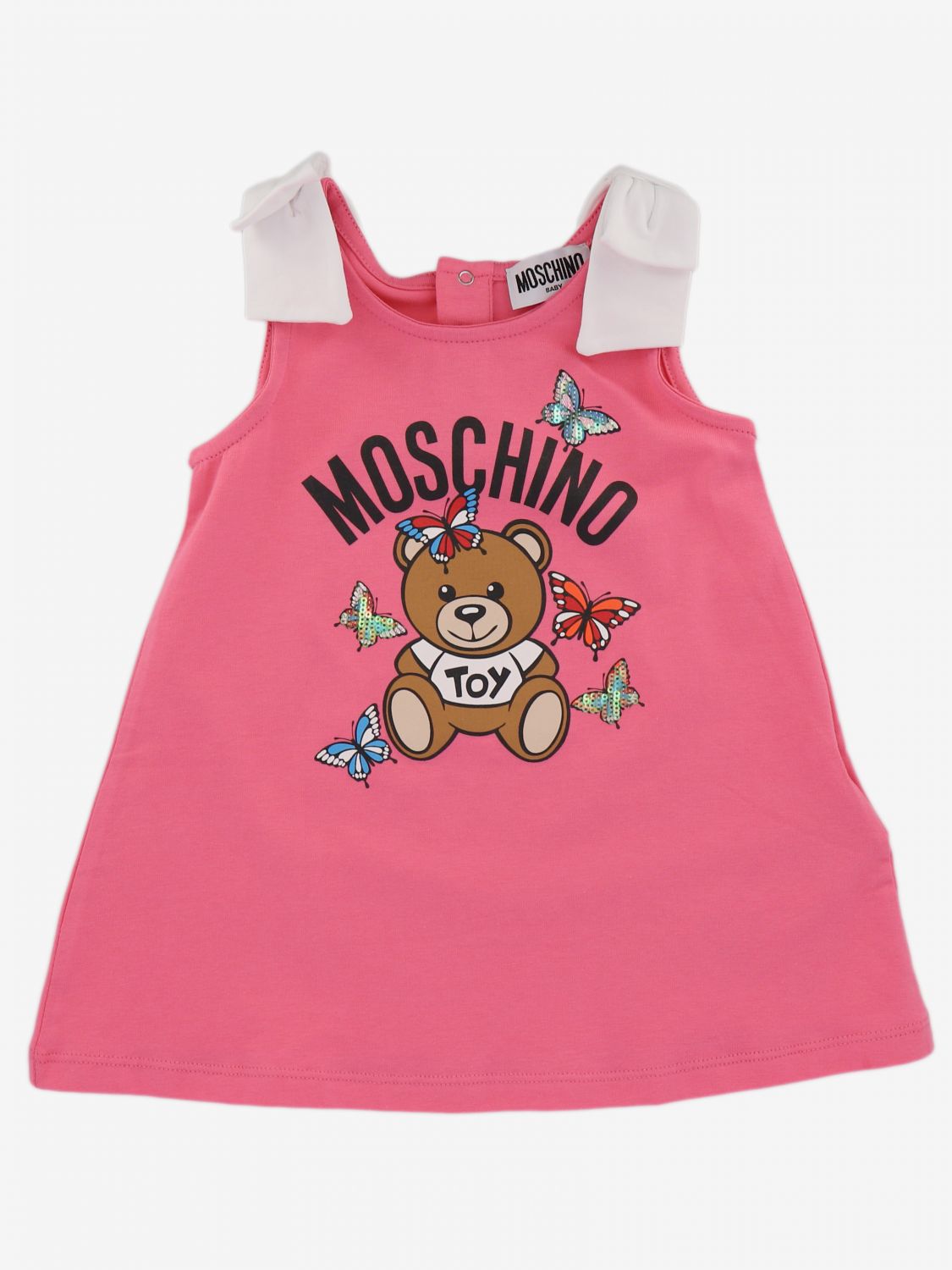 MOSCHINO BABY romper for baby Pink Moschino Baby romper MDV086