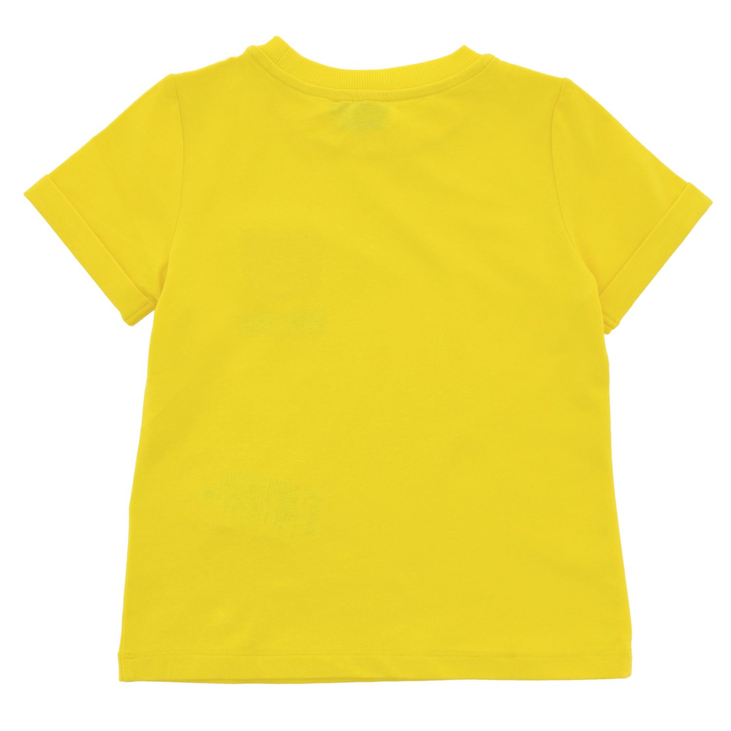 MOSCHINO KID: short-sleeved T-shirt with teddy patch - Yellow ...