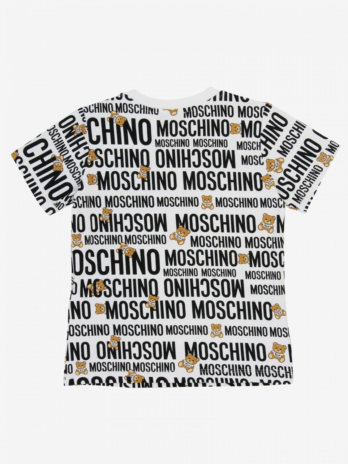 moschino all over print t shirt