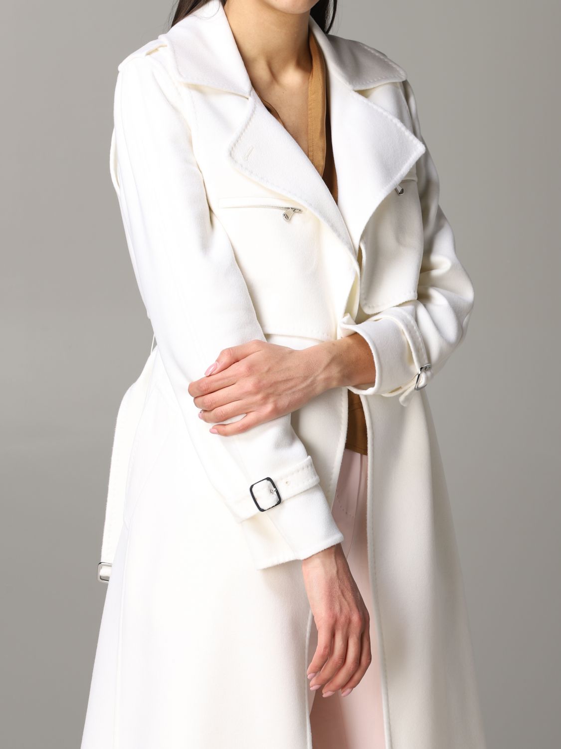 Белое пальто Max Mara