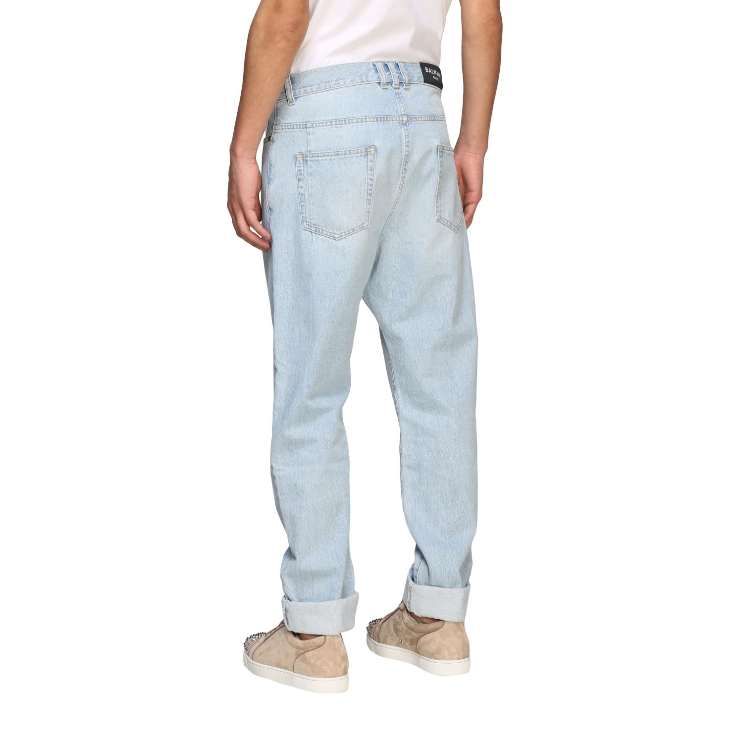 Jeans Balmain: Balmain Jeans aus Used Denim stone washed 3