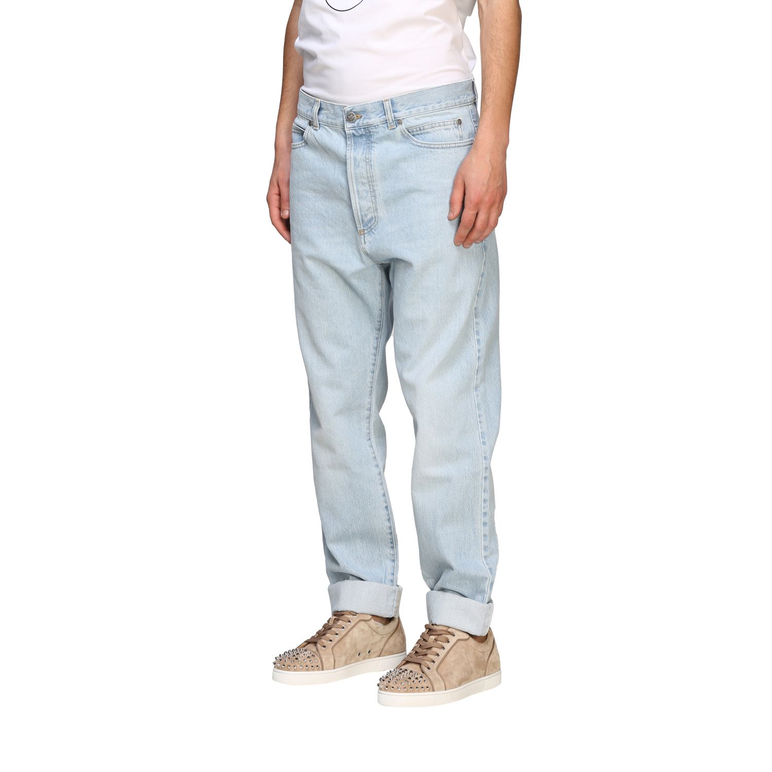 Jeans Balmain: Balmain Jeans aus Used Denim stone washed 4