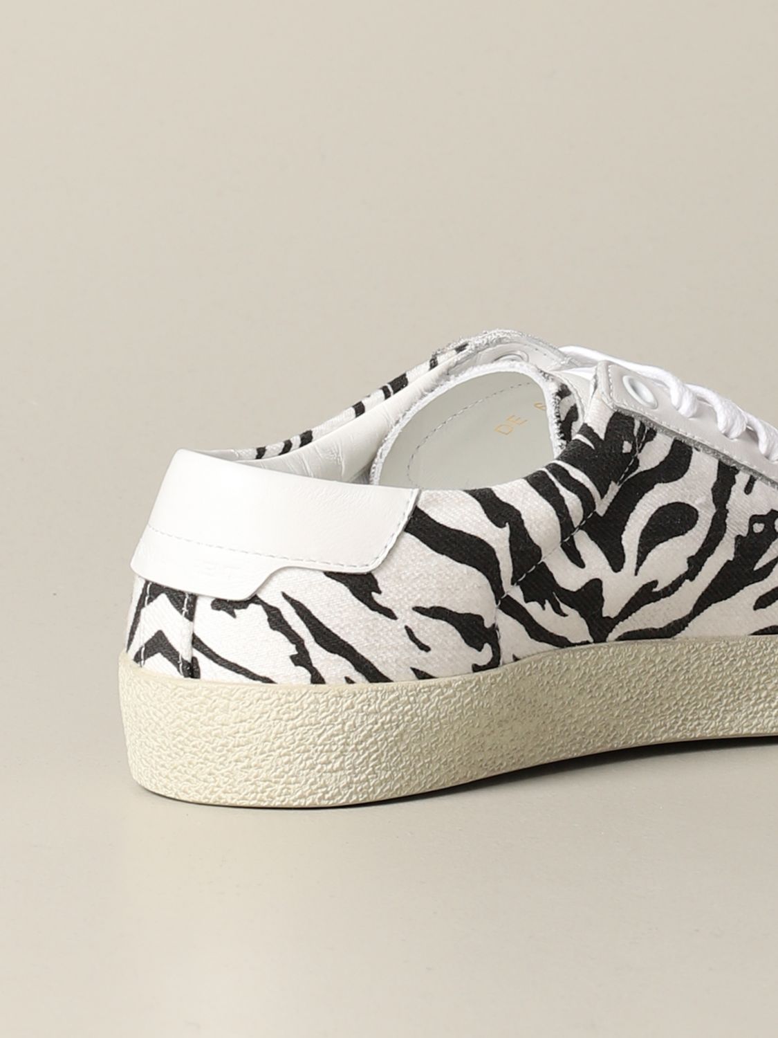 Saint Laurent sneakers in zebra print 