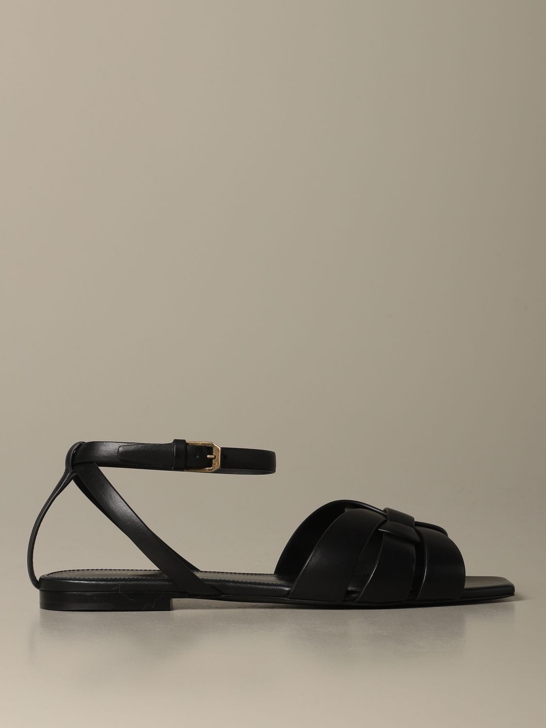 dressy black flat sandals