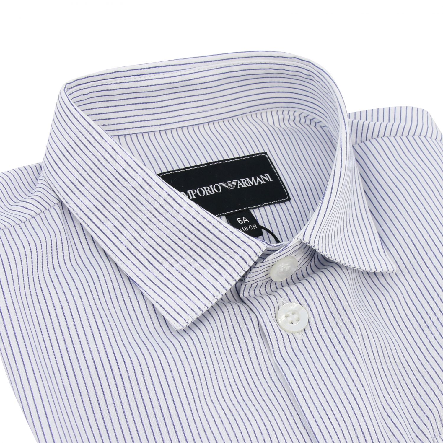 Emporio Armani striped shirt with patch 