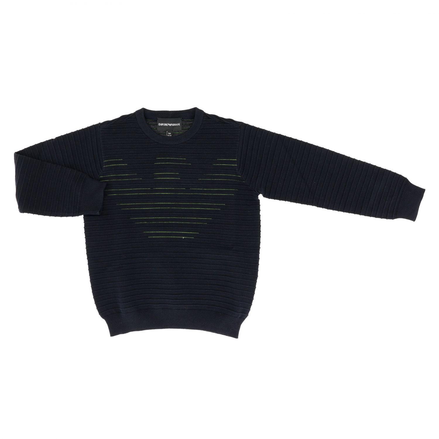 emporio armani crew neck logo sweatshirt grey