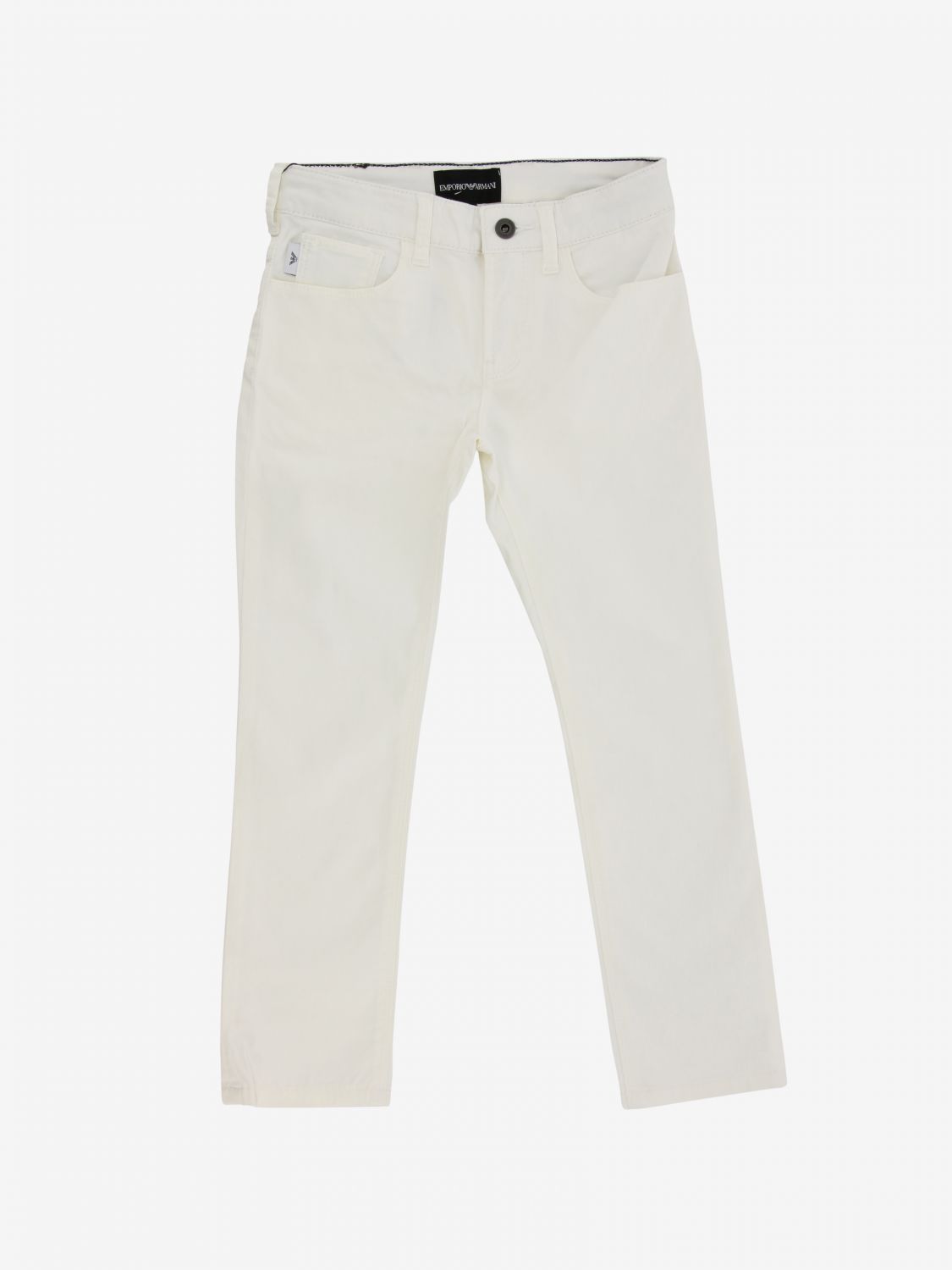 armani white trousers