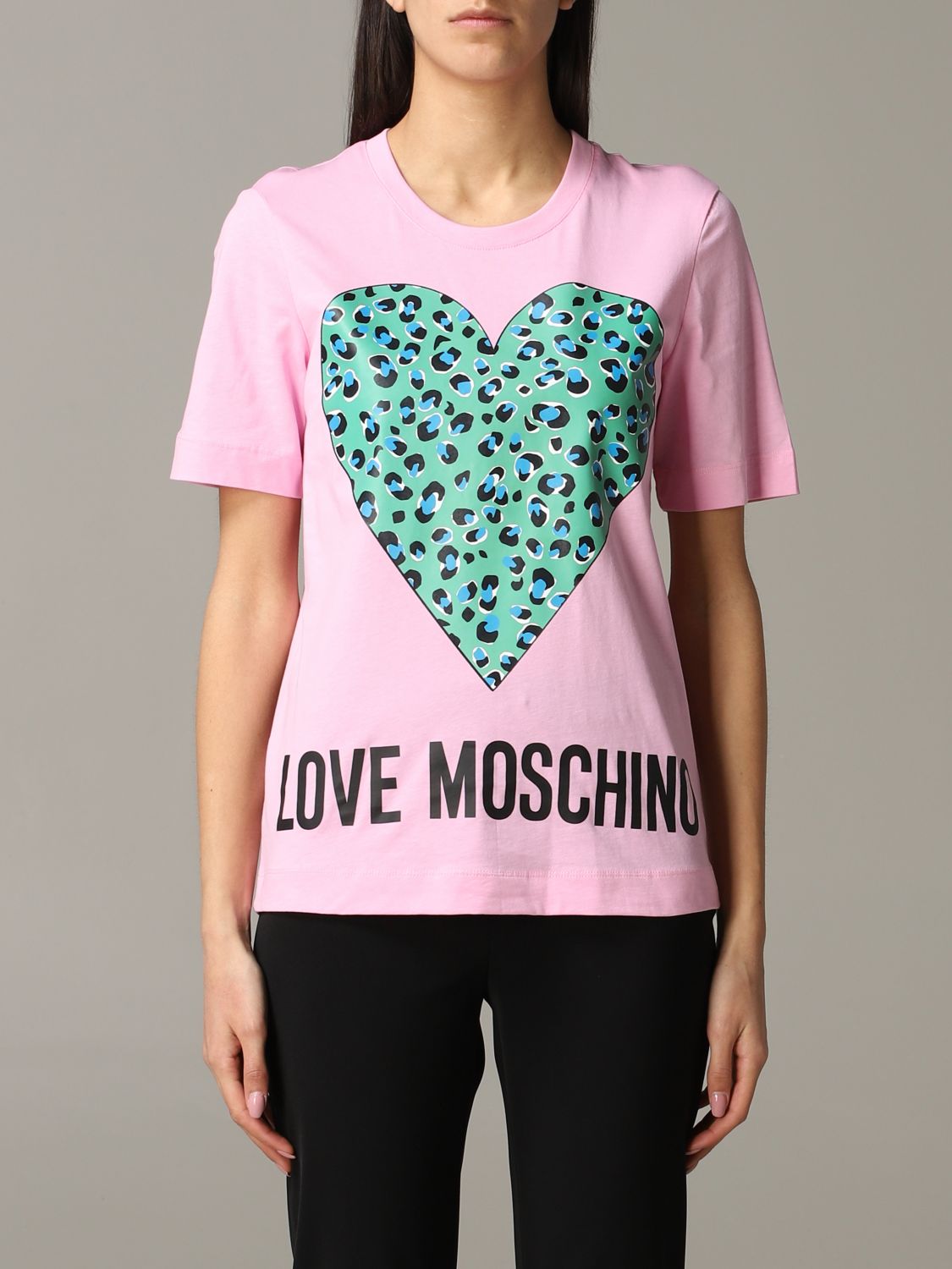 moschino rose t shirt