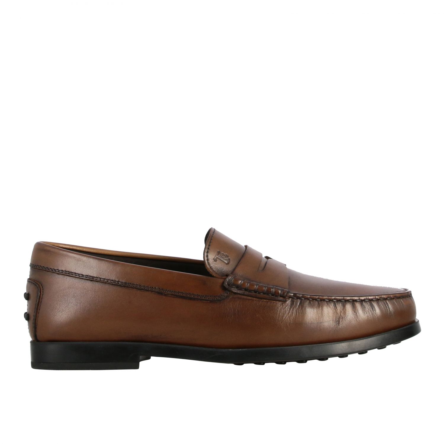 tods platform loafers