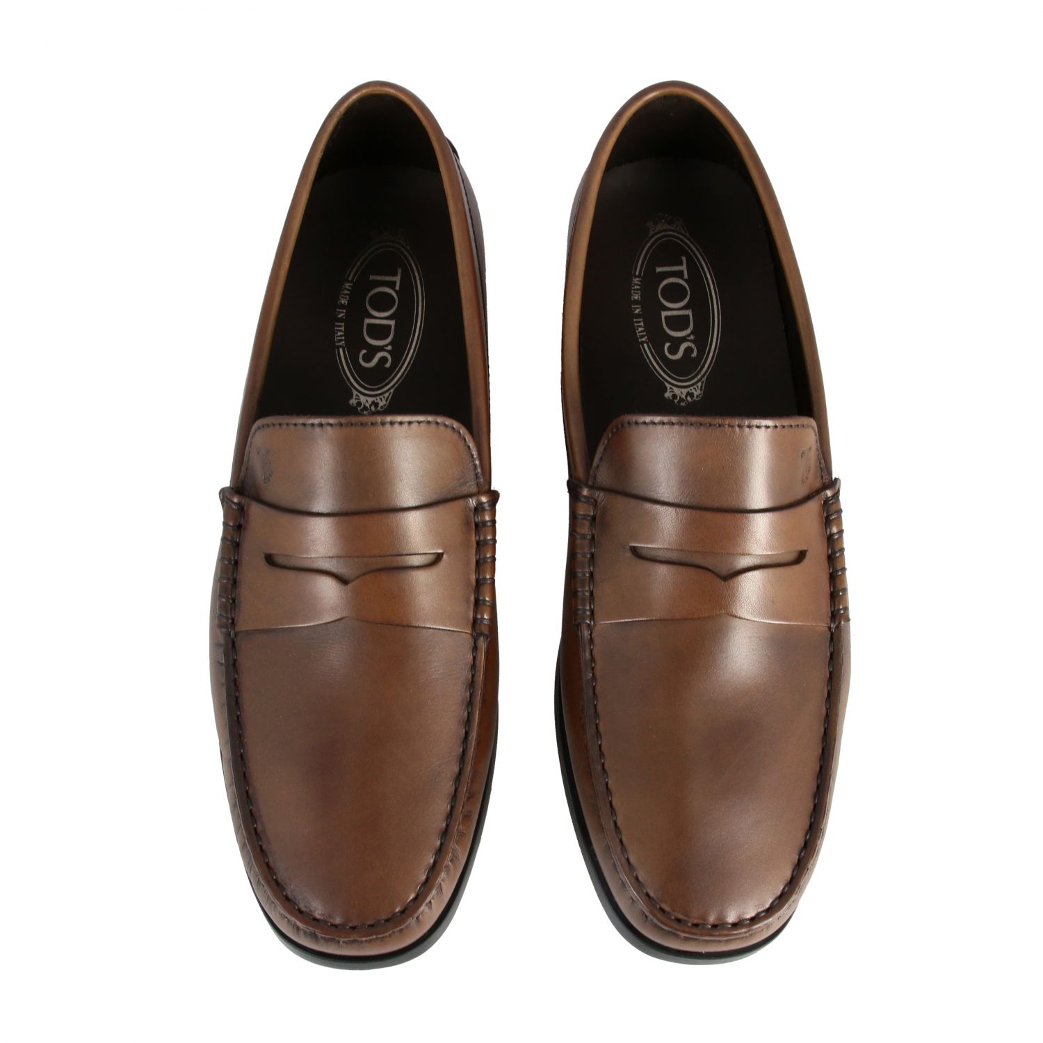 TODS: Tod's gommini leather loafer | Loafers Tods Men Dark | Loafers ...