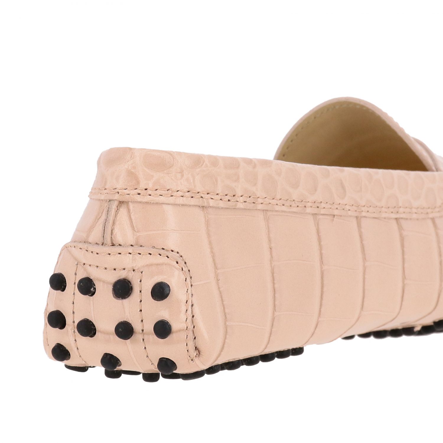 tod's pink loafers womens