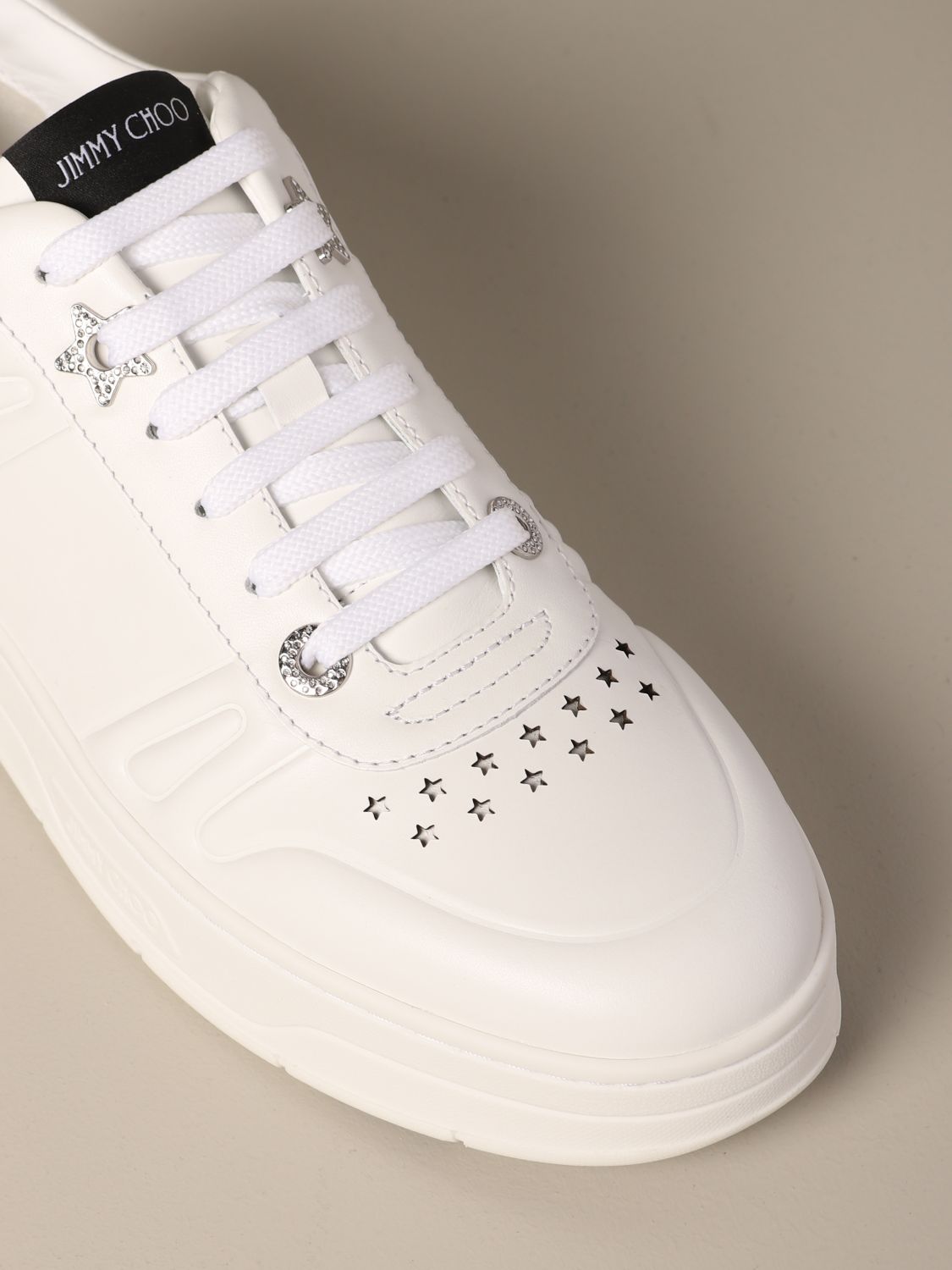 Hawaii Jimmy Choo leather sneakers with stars