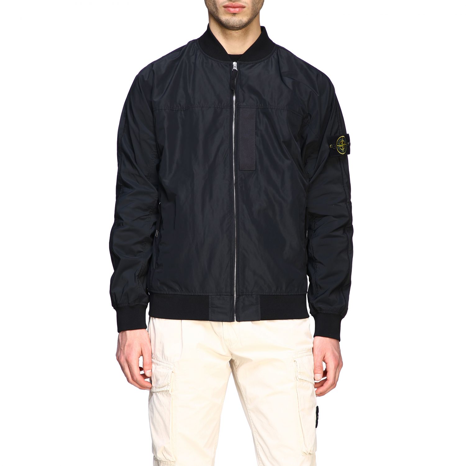 STONE ISLAND: Micro reps bomber - Black | Stone Island jacket