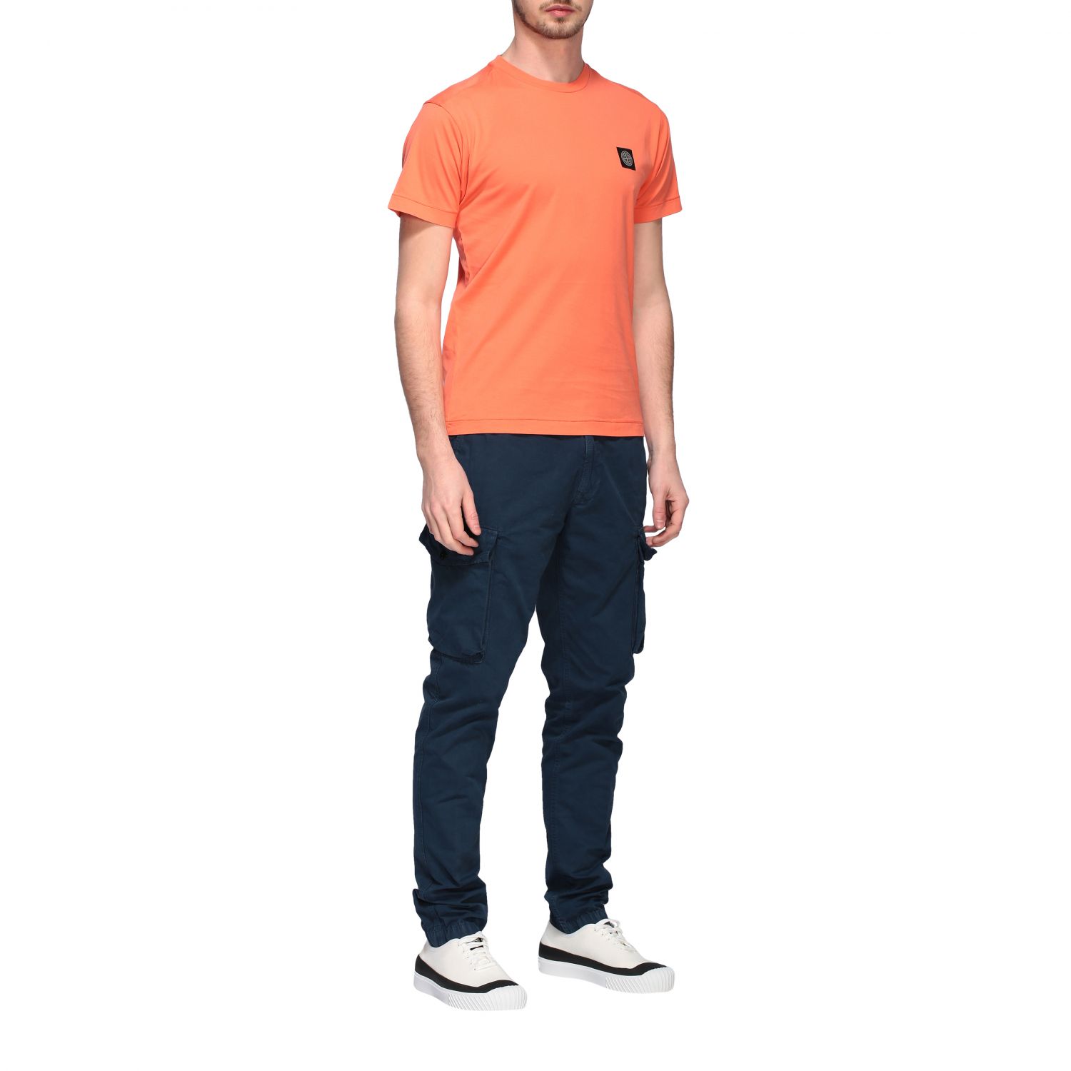 stone island shirt orange