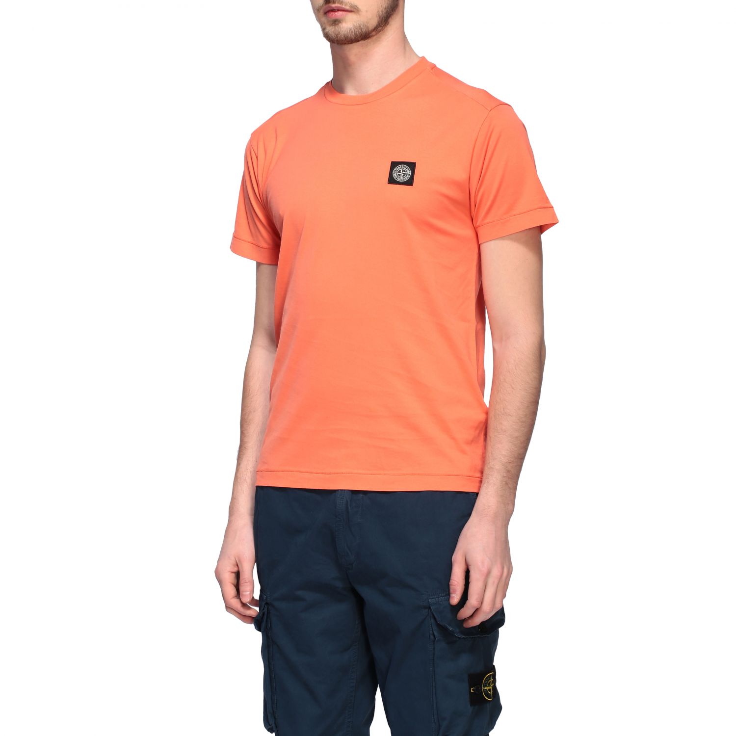 stone island shirt orange