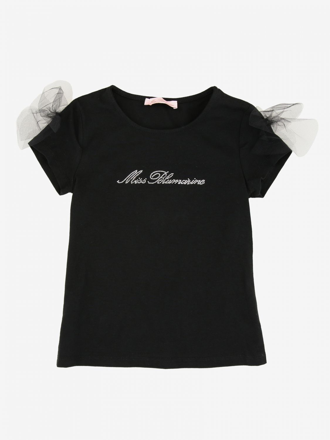 Miss Blumarine Outlet: T-shirt kids - Black | T-Shirt Miss Blumarine ...