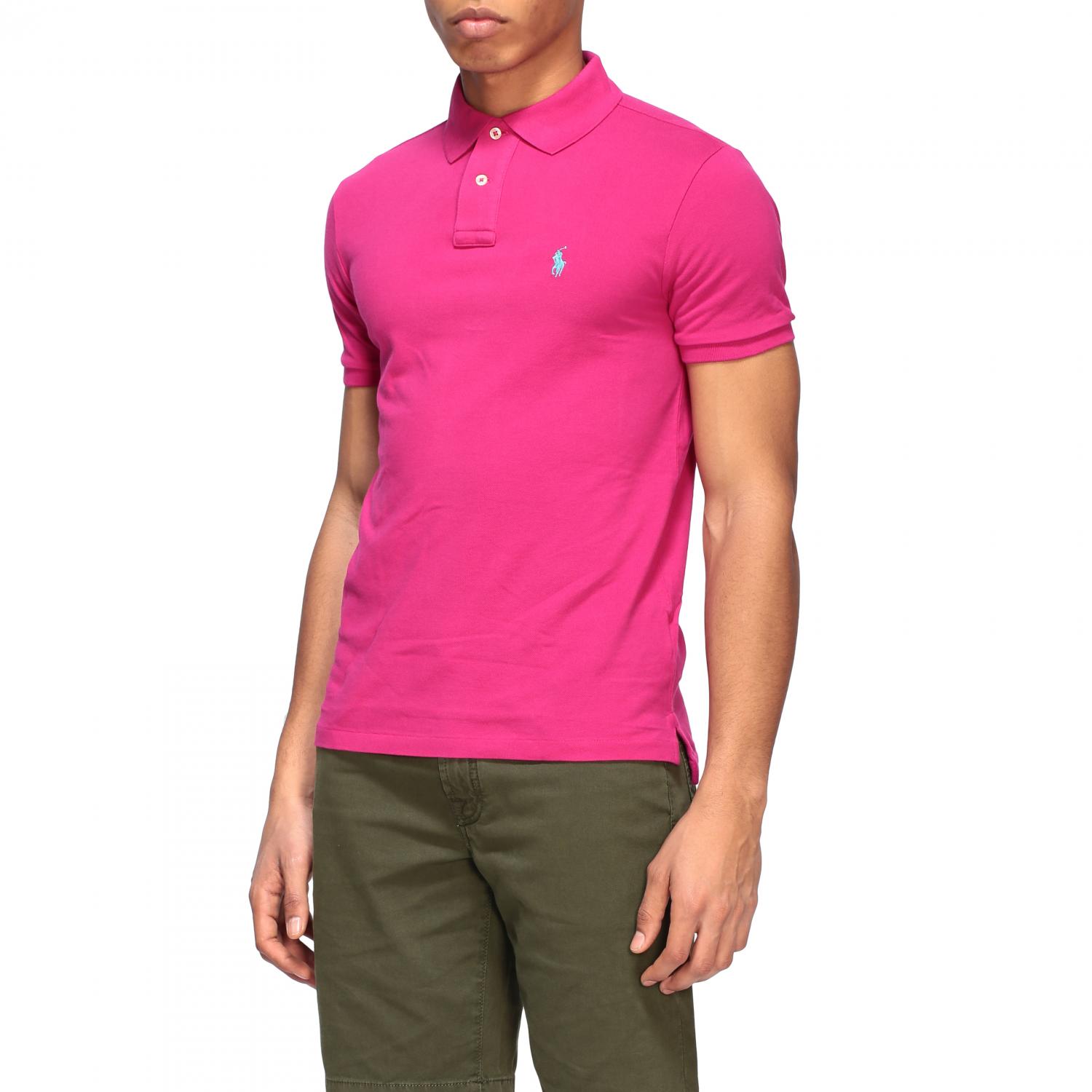 POLO RALPH LAUREN Tshirt men Polo Shirt Polo Ralph Lauren Men Blush