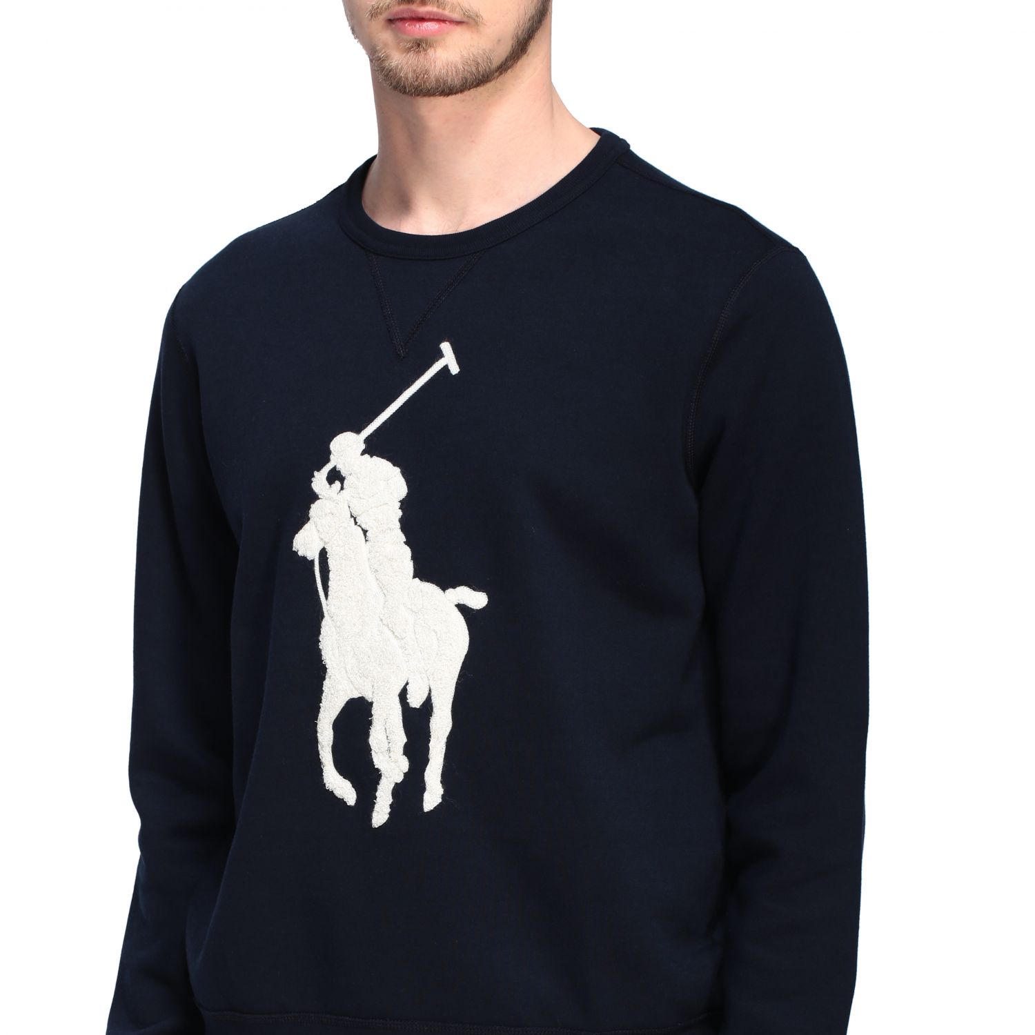 Polo Ralph Lauren Outlet: crewneck sweatshirt with flocked logo ...