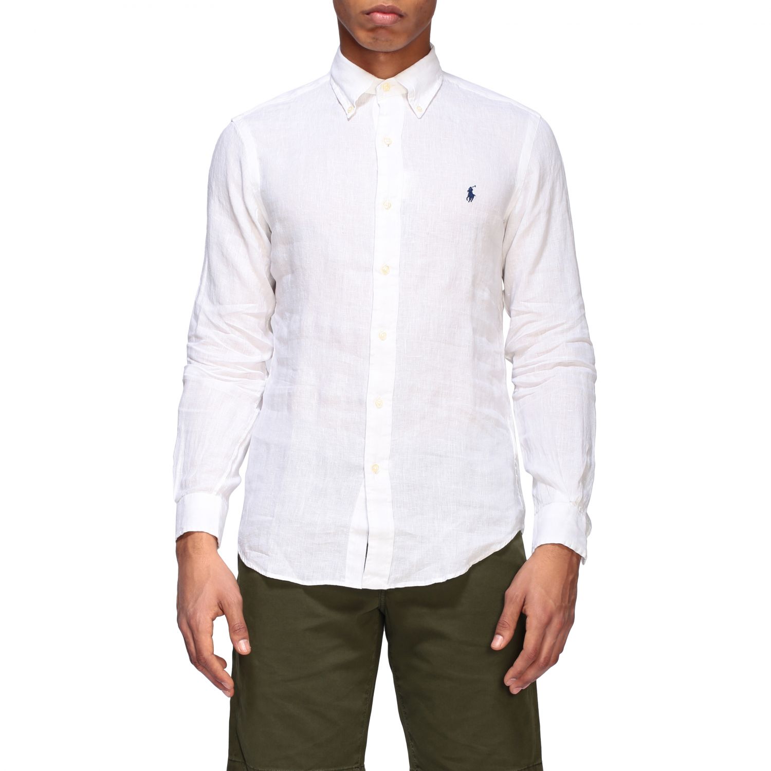 Polo Ralph Lauren Outlet: shirt with button-down collar - White | Polo ...