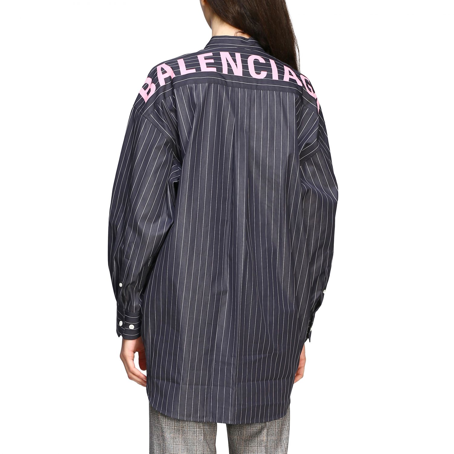 Chemise Balenciaga: Chemise New swing Balenciaga avec logo au dos noir 3