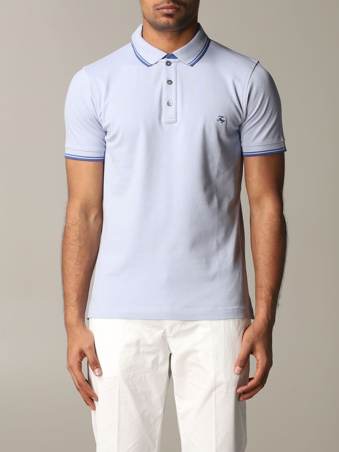 FAY: T-shirt men | T-Shirt Fay Men Sky Blue | T-Shirt Fay NPMB240140S ...