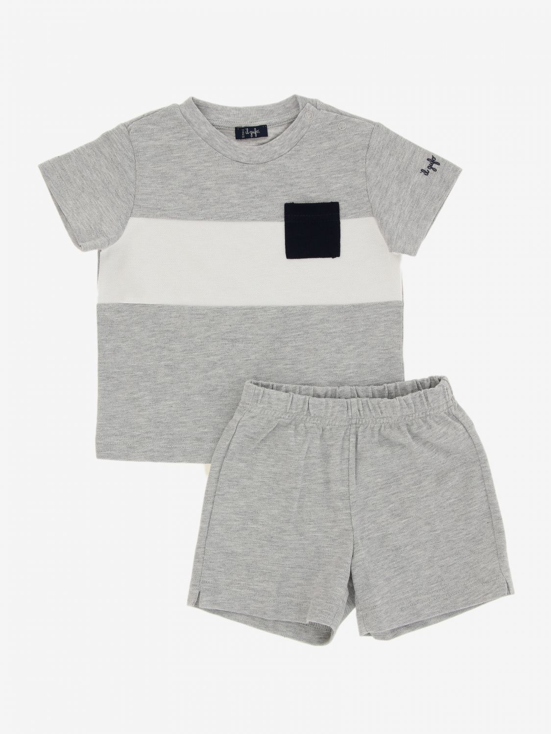 Il Gufo Outlet: t-shirt + bermuda shorts set with contrasts | Jumpsuit ...