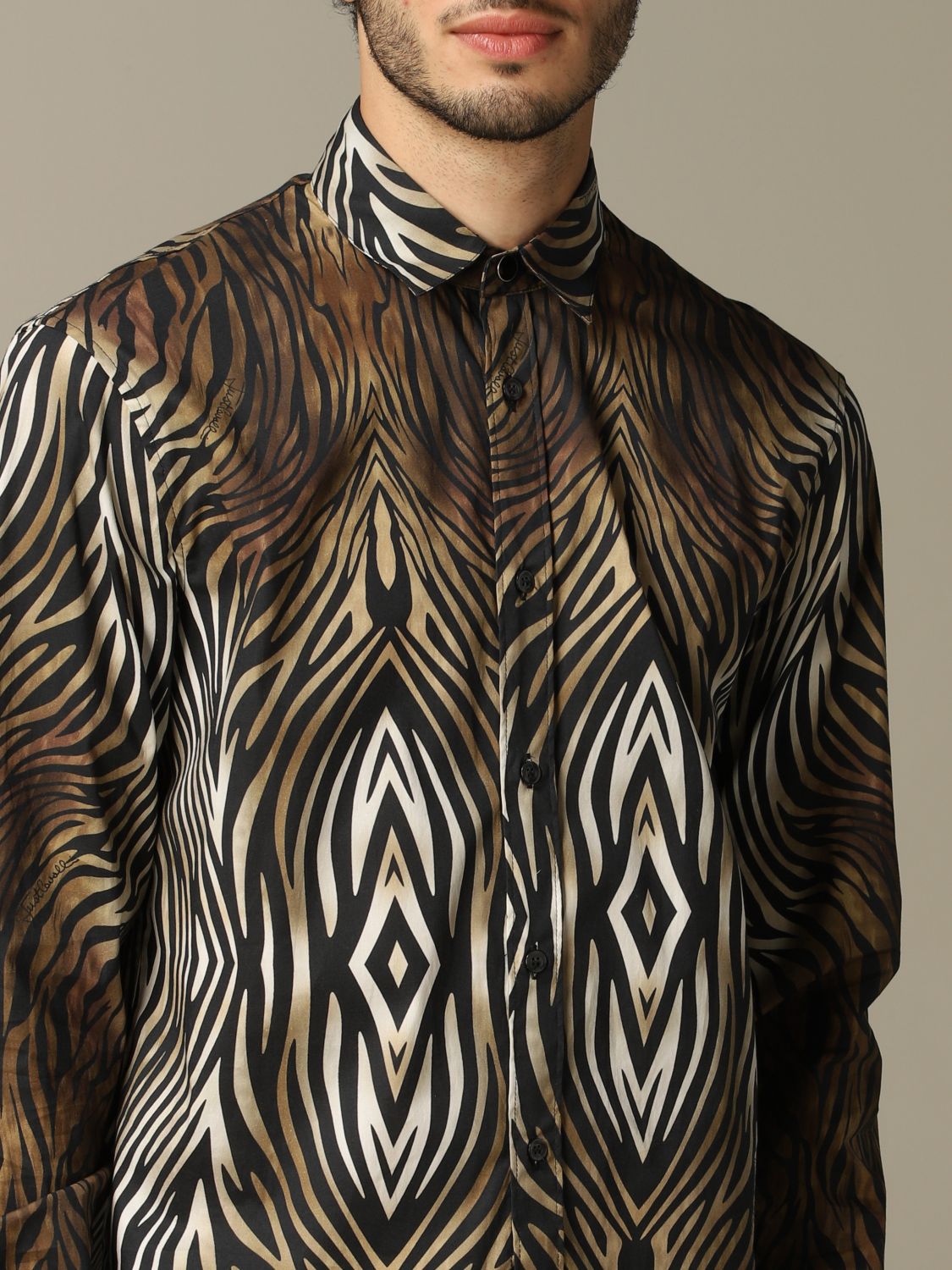 Just Cavalli Outlet: shirt with animal print - Multicolor | Shirt Just ...